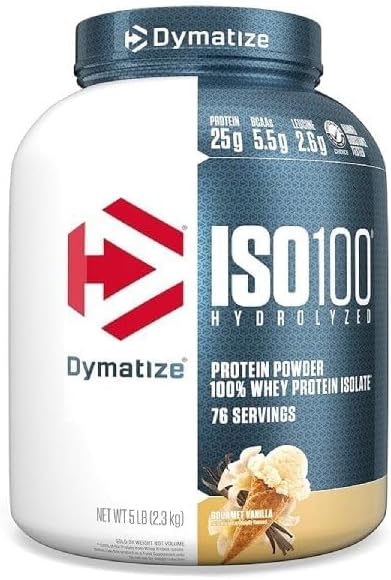 Dymatize ISO 100 Whey Protein Powder for Muscle Growth