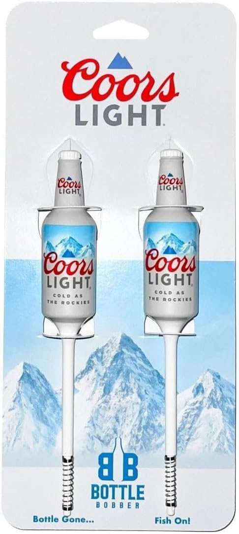 High Visibility Coors Light Fishing Bobbers - 2-Pack
