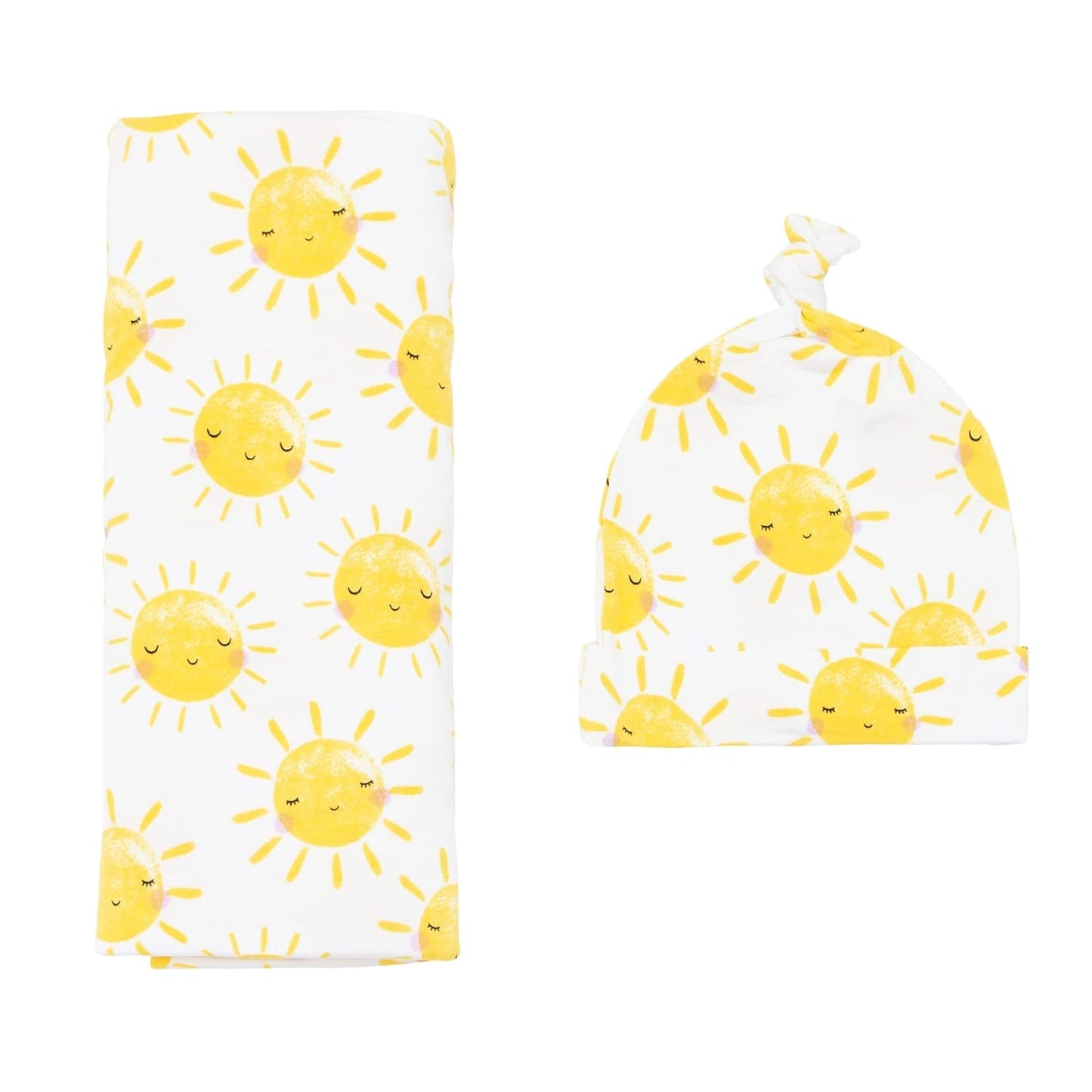 Little Sleepies Swaddle & Hat Set for Newborns - Sunshine Style