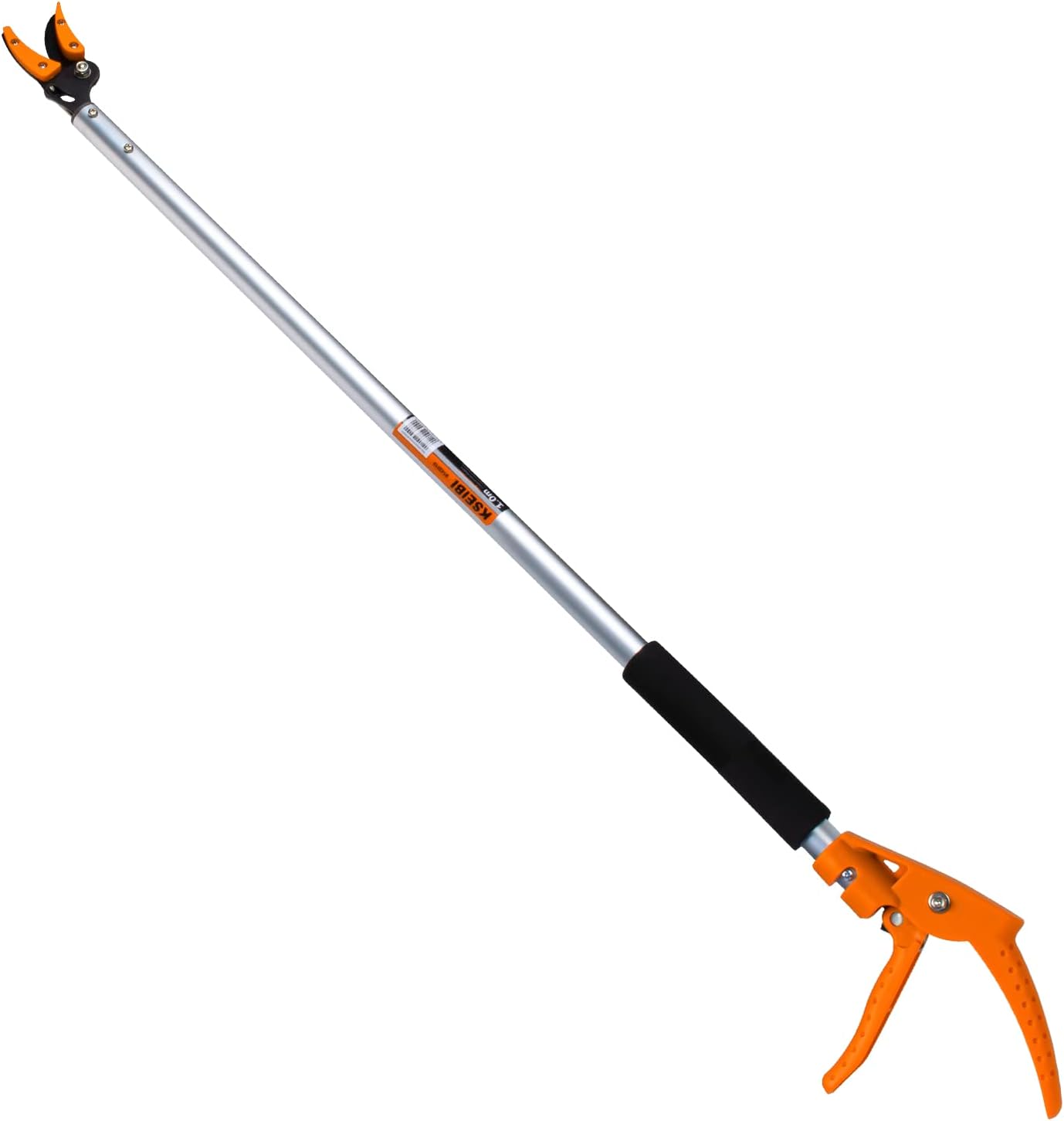 KSEIBI Long Reach 3.5 ft Cut & Hold Bypass Pruner for Gardening