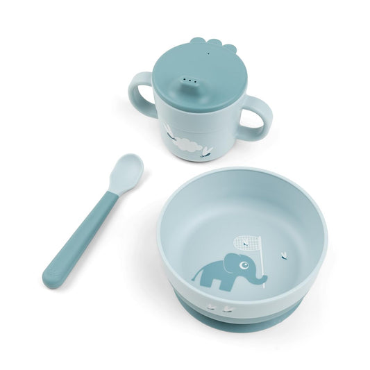 Done by Deer Elphee Blue Meal Set - Easy Feeding for Kids