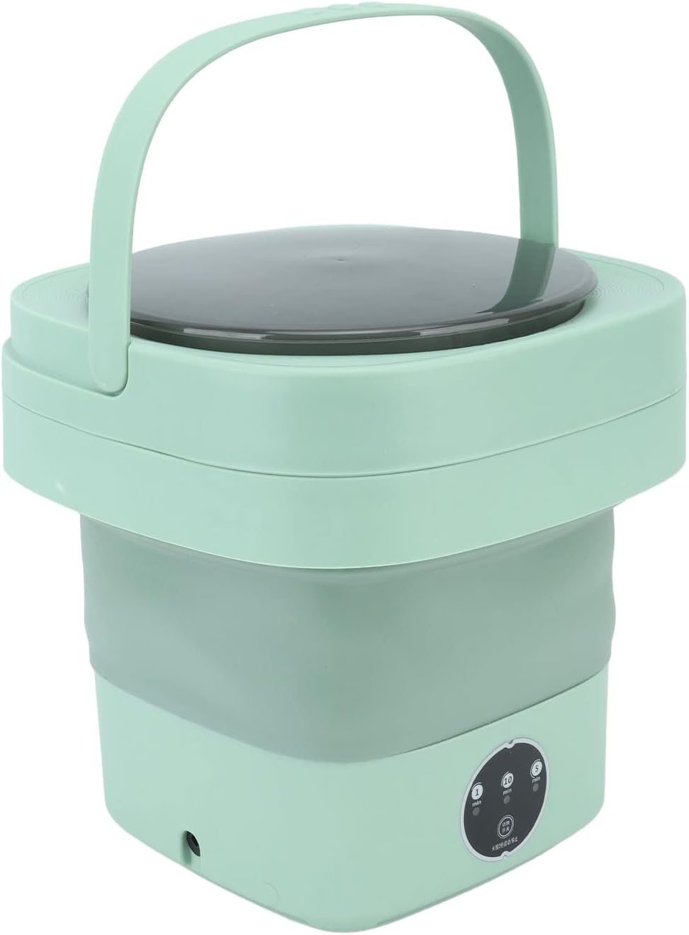 Portable Foldable Mini Washing Machine for Travel - Green