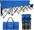 Portable Folding Bench for Teams and Camping - 6-Seat Sideline Bench