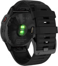 Quick Fit Silicone Band for Garmin Fenix 6X ~ Soft Waterproof Strap