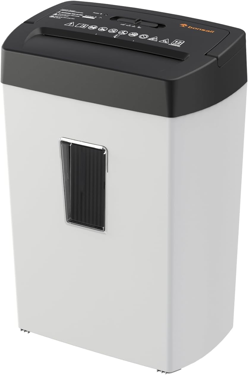 Bonsaii 12-Sheet Cross Cut Shredder for Home Office Use
