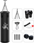 Punching Bag Set for Adults with Gloves - Heavy Hanging Bag