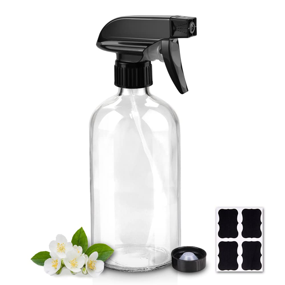 16oz Refillable Glass Spray Bottle - All-in-One Solution