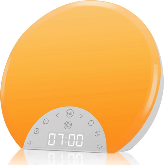 Sunrise Alarm Clock with Dual Alarms and Sleep Aid Features