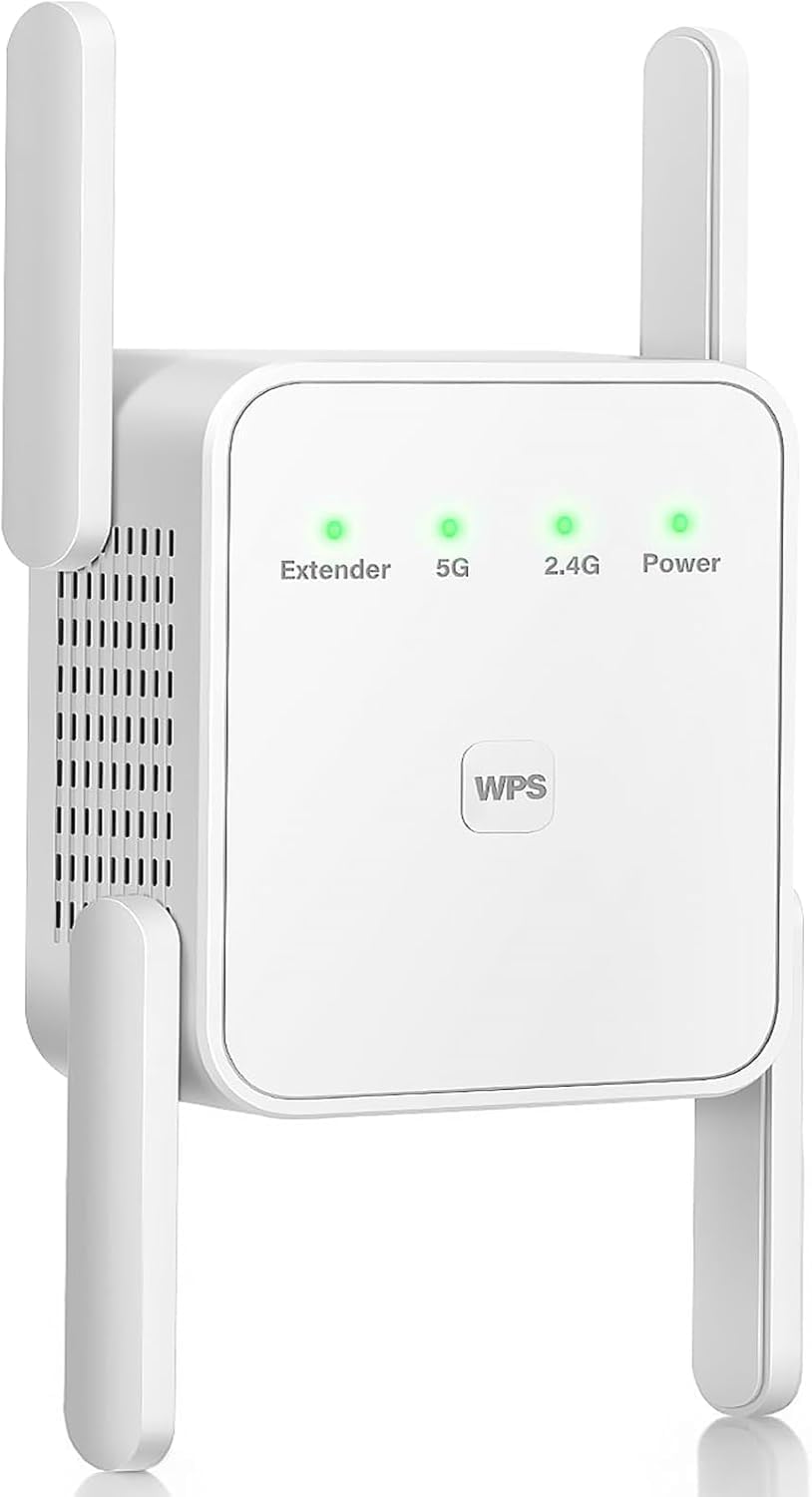 WiFi Extender Signal Booster for 10000 sq.ft Coverage and Speed