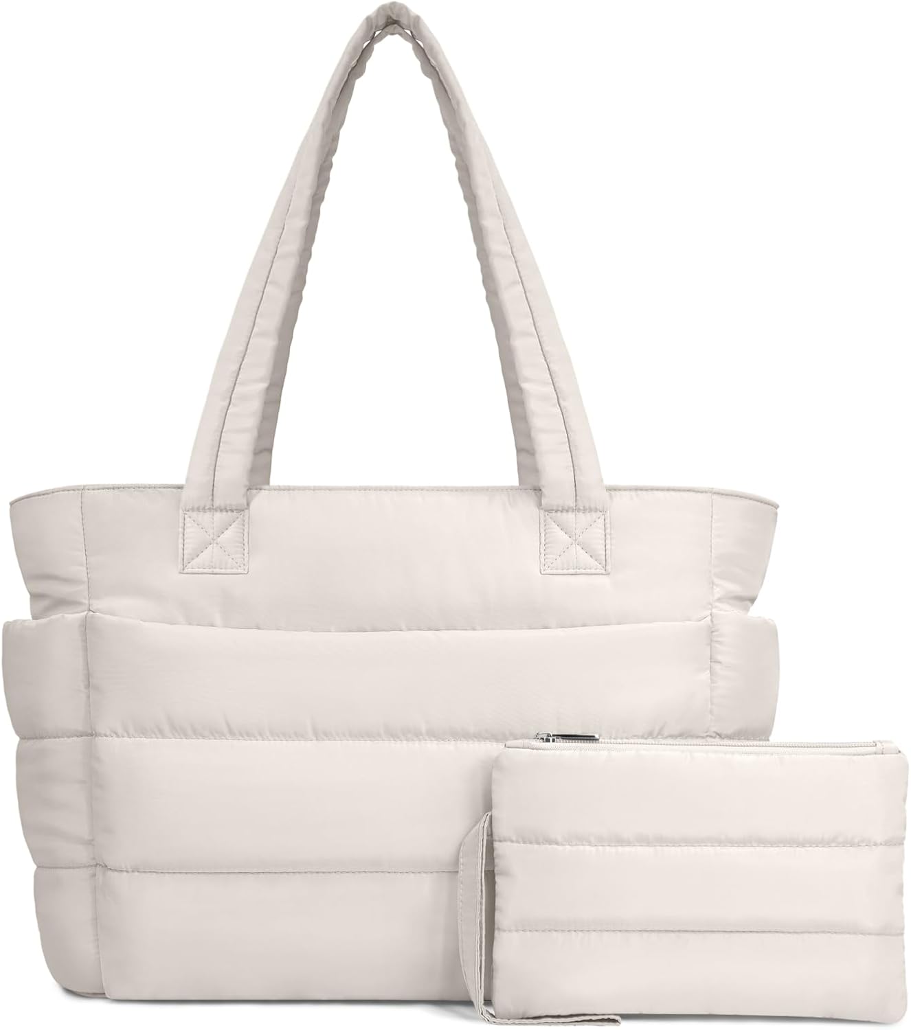 TOPDesign Puffer Tote Bag for Women: Lightweight Quilted Handbag