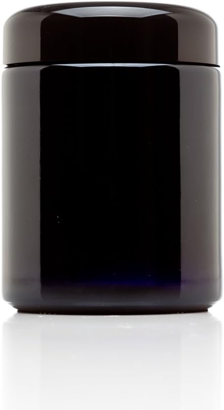 Premium Airtight Ultraviolet Glass Jars for Herbs & Spices
