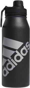 adidas 1 Liter Metal Water Bottle, Double-Walled Insulated - Keeps