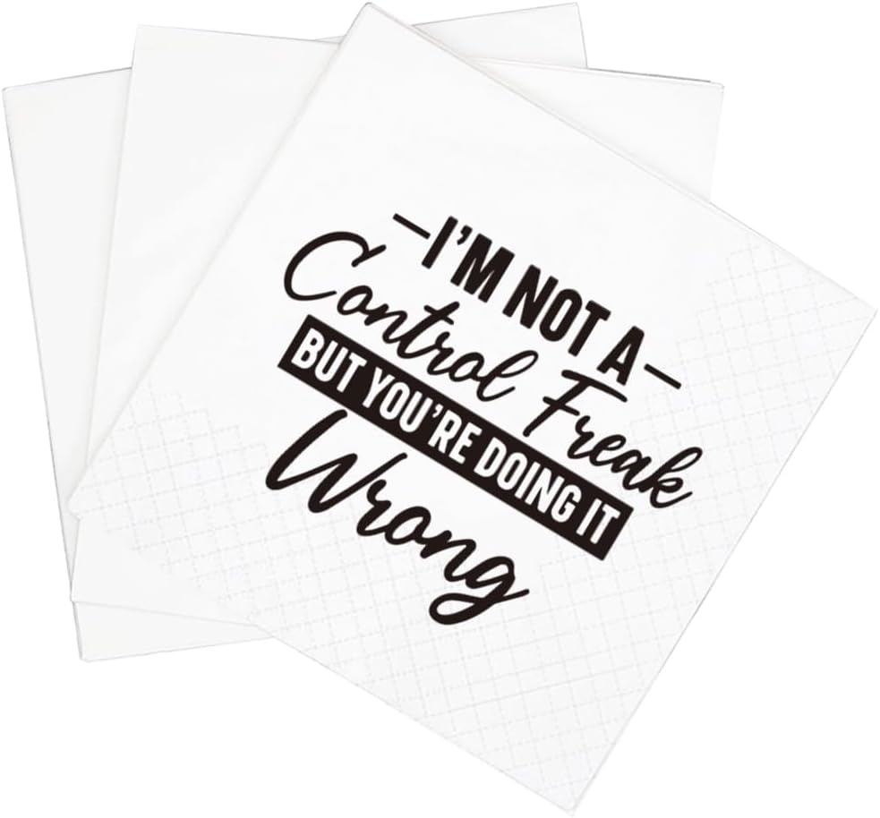Sarcastic Quotes Cocktail Napkins - Perfect for Humorous Party Fun!