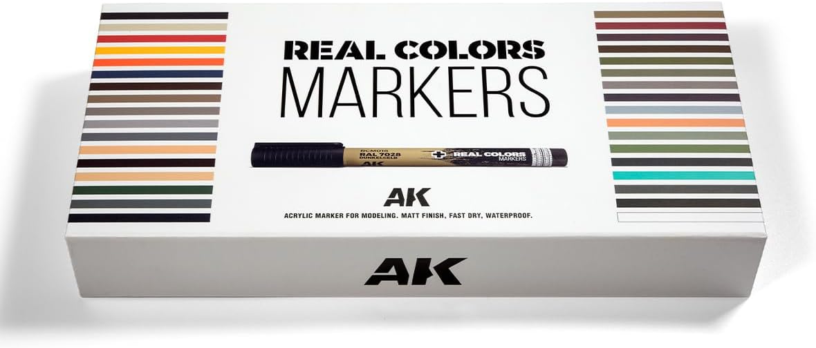 AK Interactive Special Box 34 Real Colors Markers for Modelers