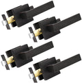 Probrico Heavy Duty Square Passage Door Levers 4 Pack - Durable Oil
