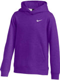 Nike Youth Fleece Pullover Hoodie (Purple, Medium) - Warm Everyday