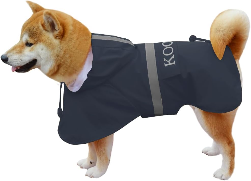 Hooded Pet Dog Raincoat for Small Dogs - Waterproof Poncho