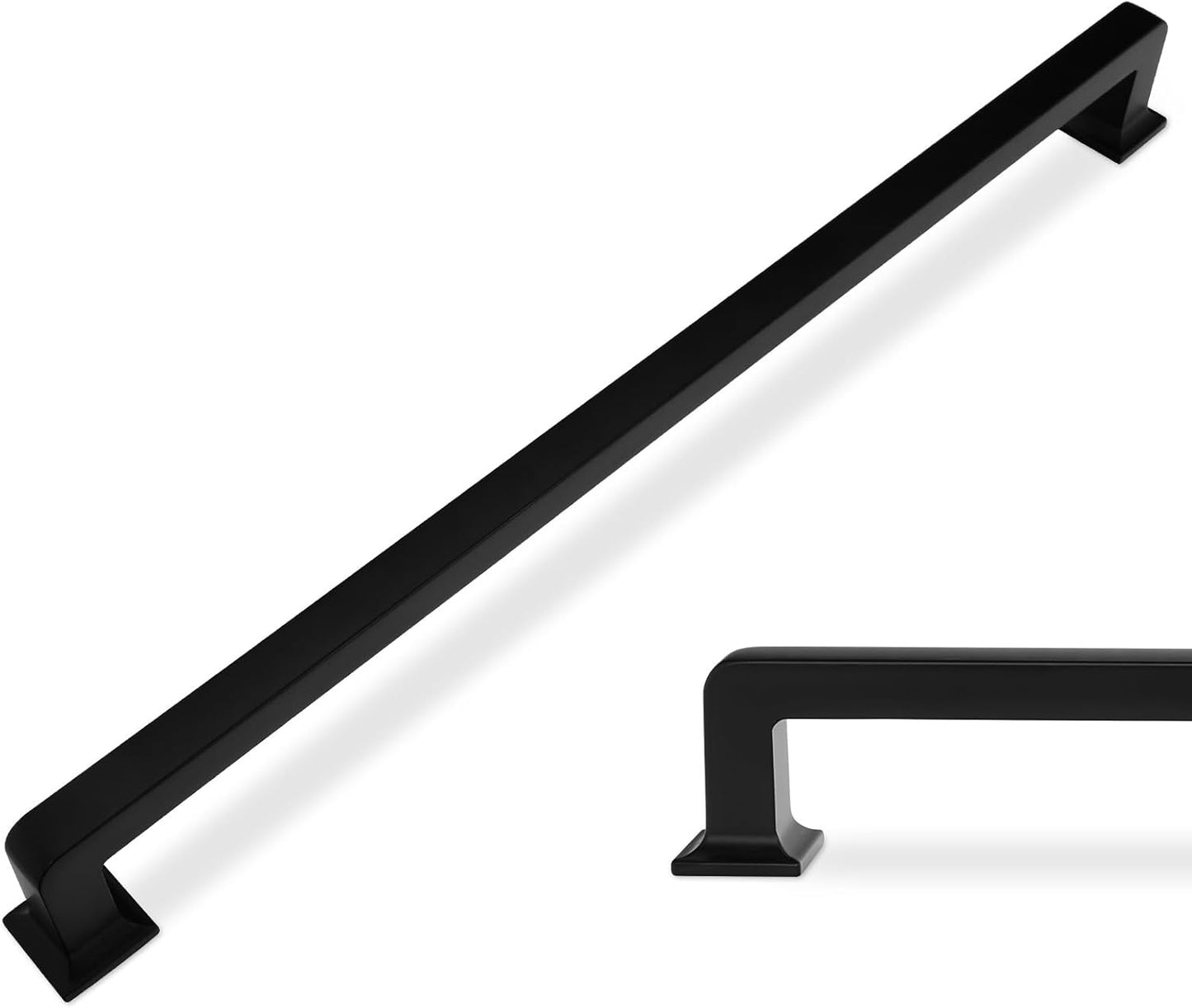 6 Pack Matte Black Kitchen Cabinet Handles for Modern Homes
