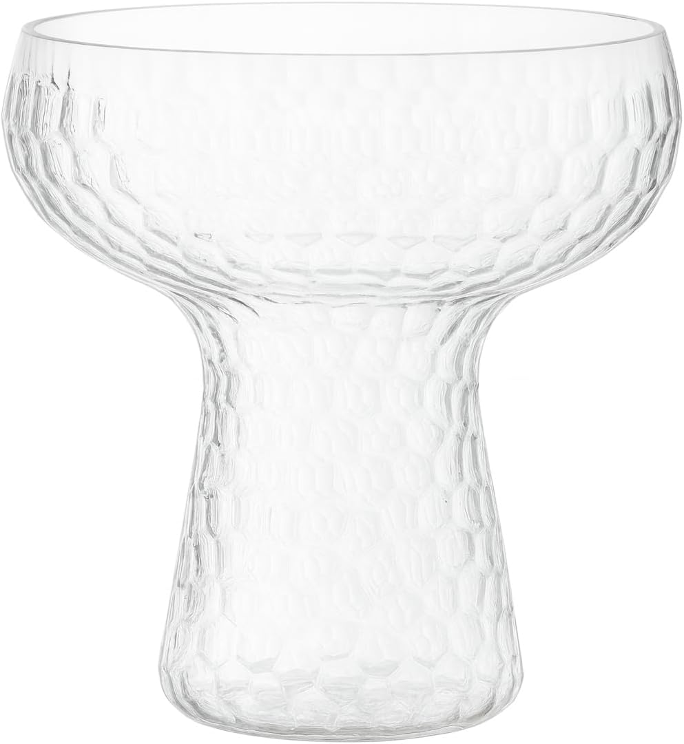 Oojami Lunara Clear Plastic Margarita Glasses for Parties