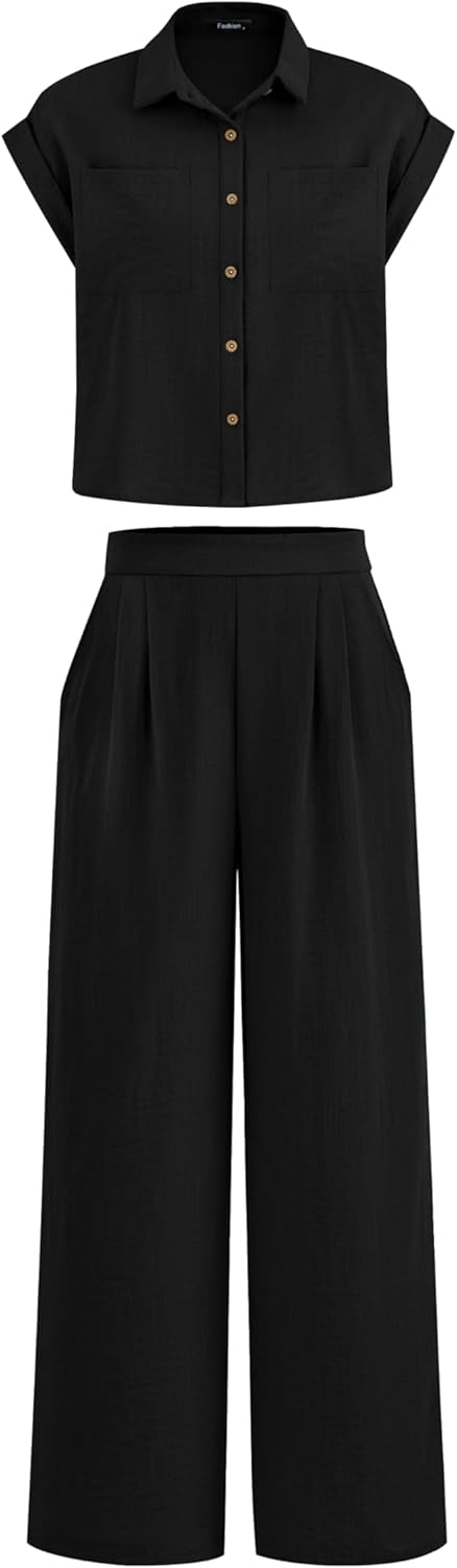 PRETTYGARDEN Womens 2 Piece Sets for Summer Vacation Travel