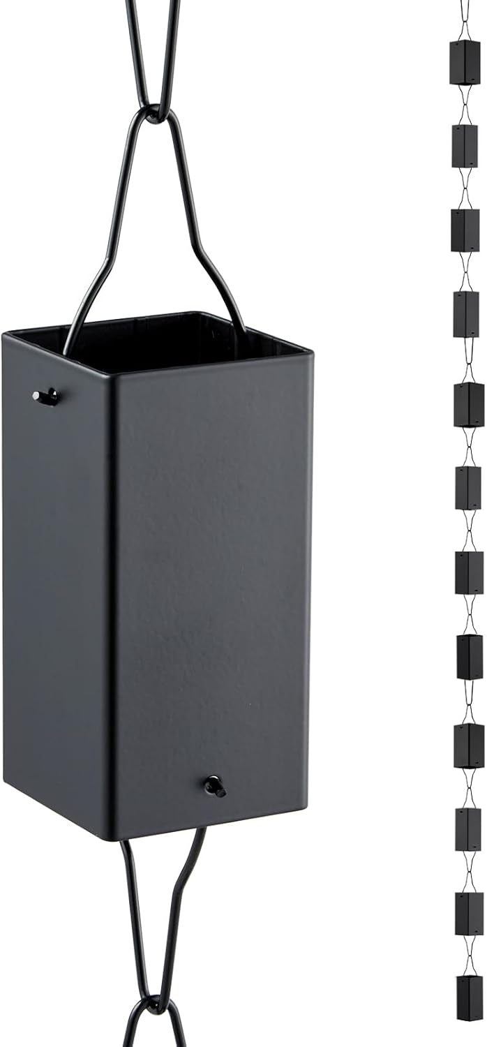 TE DEUM Aluminum Rain Chain: Stylish 8.5 Feet Gutter Solution