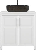30 in Bathroom Vanity with Sink Combo - Classic White Vanity
