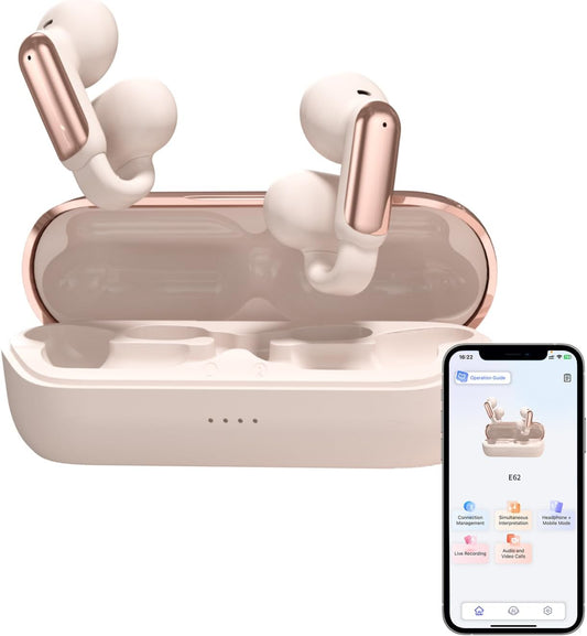 Real Time AI Translator Earbuds - 110+ Languages, Clear Sound