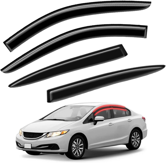 Window Visors Rain Guards for 2012-2016 Honda Civic Sedan