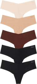 Victoria's Secret PINK No Show Thong Multi Pack - Seamless Comfort all