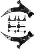 8pc Front Lower Control Arm and Tie Rod Set for Toyota Corolla
