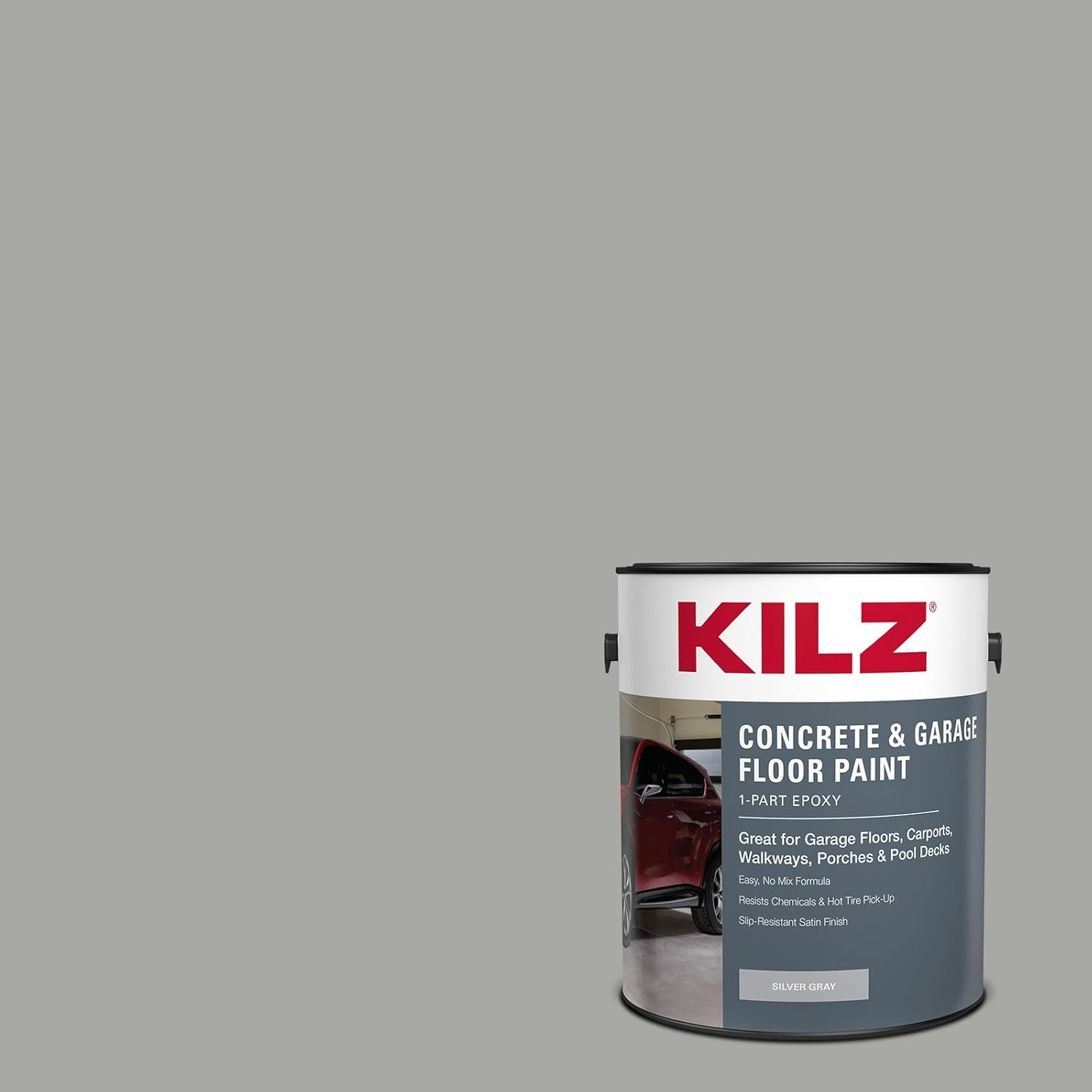 KILZ 1-Part Epoxy Acrylic Concrete Paint for Floors & Decks
