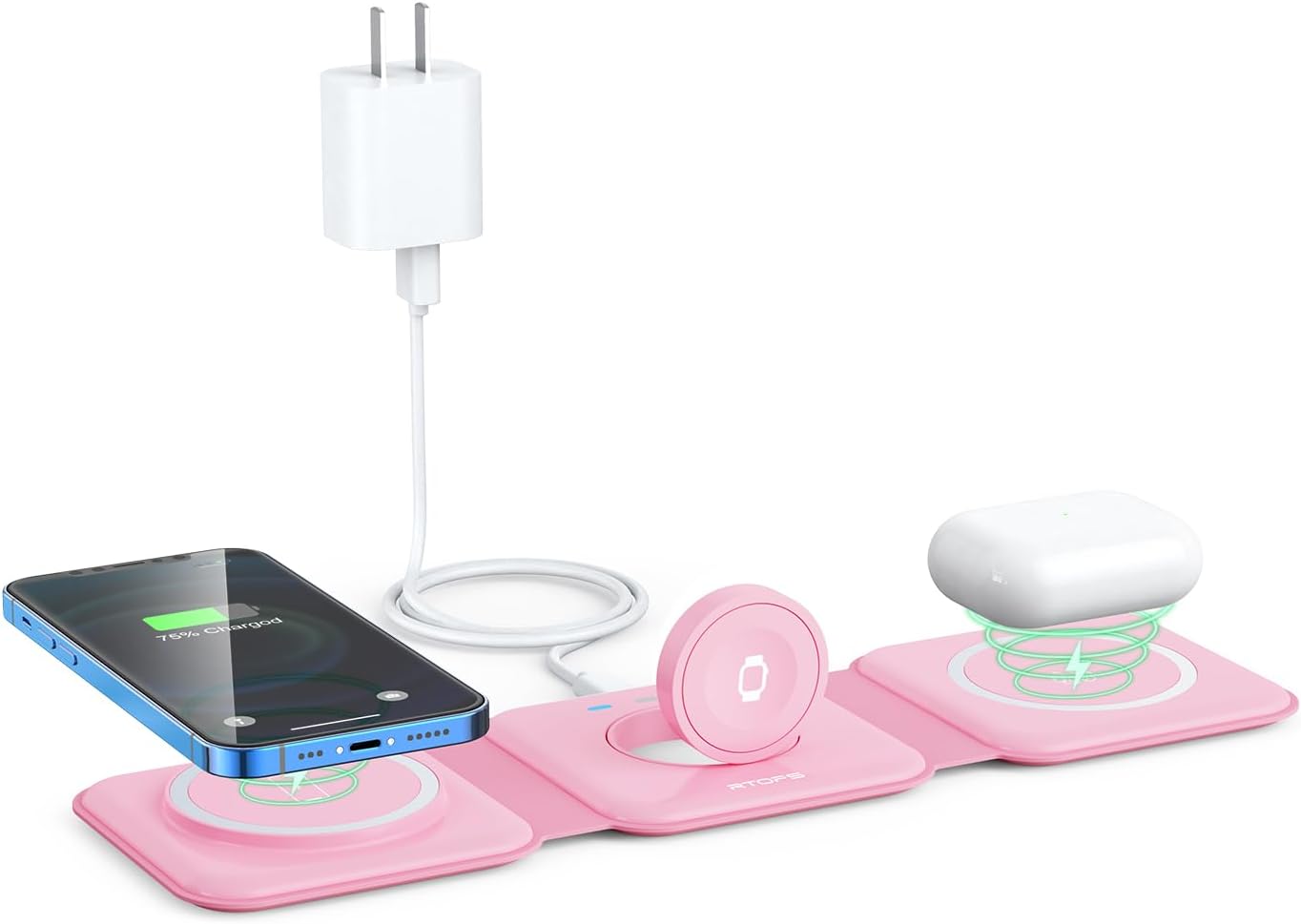 Wireless Charger 3 in 1 for iPhone, iWatch, and AirPods
