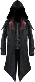 Medieval Renaissance Costume for Men Vampire Viking Trench Coat