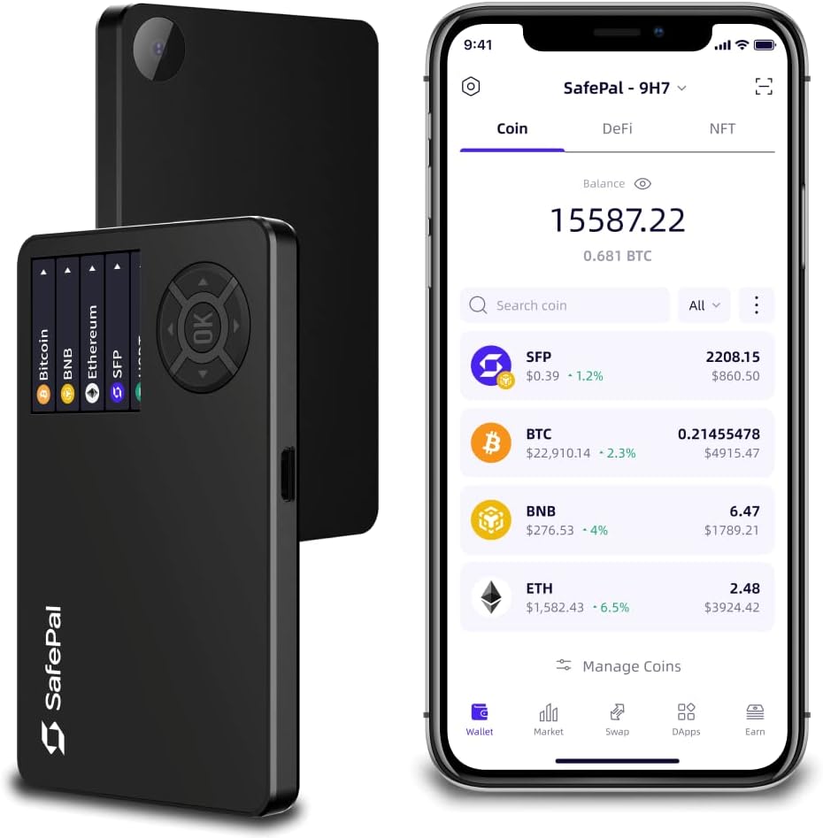 SafePal S1 Cryptocurrency Hardware Wallet for Secure Storage
