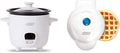 DASH 2-in-1 Mini Cooker Bundle | Rice, Oatmeal, Waffles
