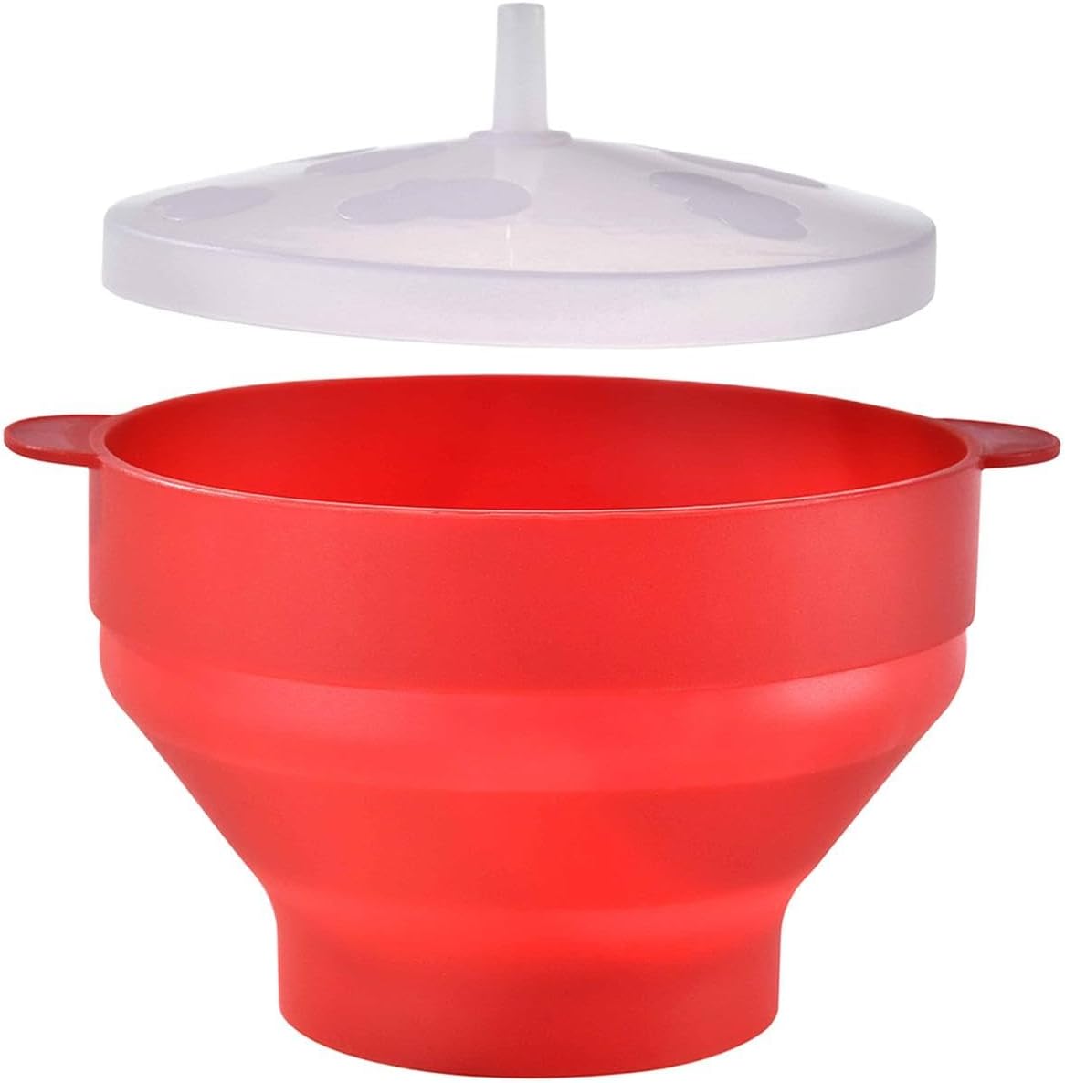 Collapsible Microwave Popcorn Maker - Easy Clean, Heat-Resistant