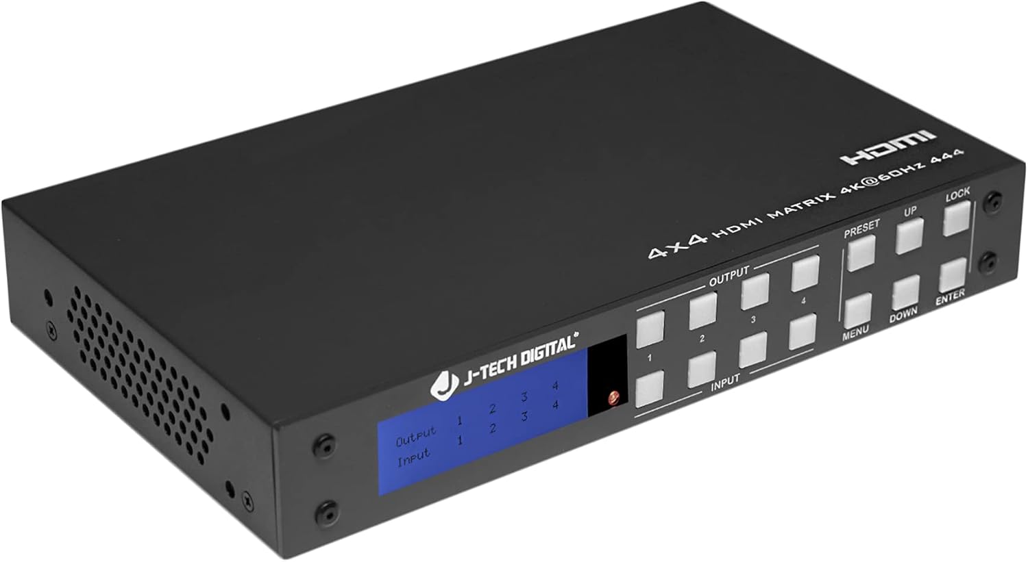J-Tech Digital 4K 4x4 HDMI Matrix Switch for Ultimate Flexibility