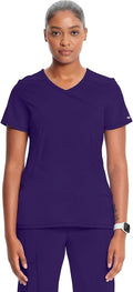 Cherokee Infinity Women Scrubs Top for Women - Mock Wrap, Four Pockets