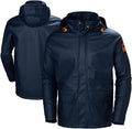 Gale Mens Waterproof Rain Jacket for Men - Heavy-Duty PU Shell