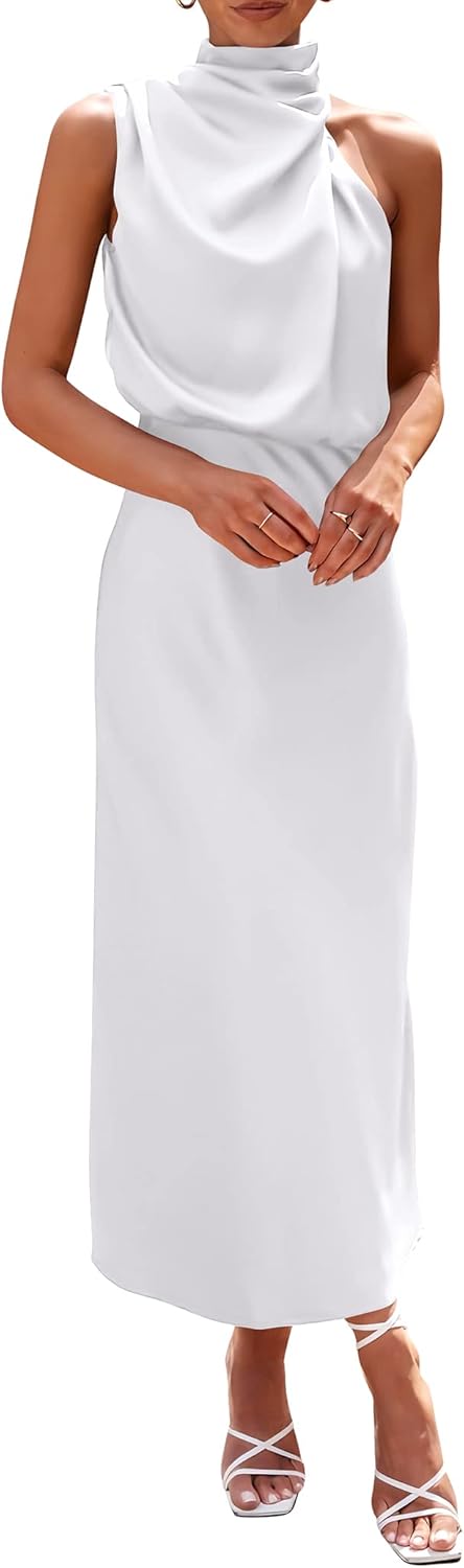 Elegant Satin Maxi Dress for Women - Perfect Summer Style