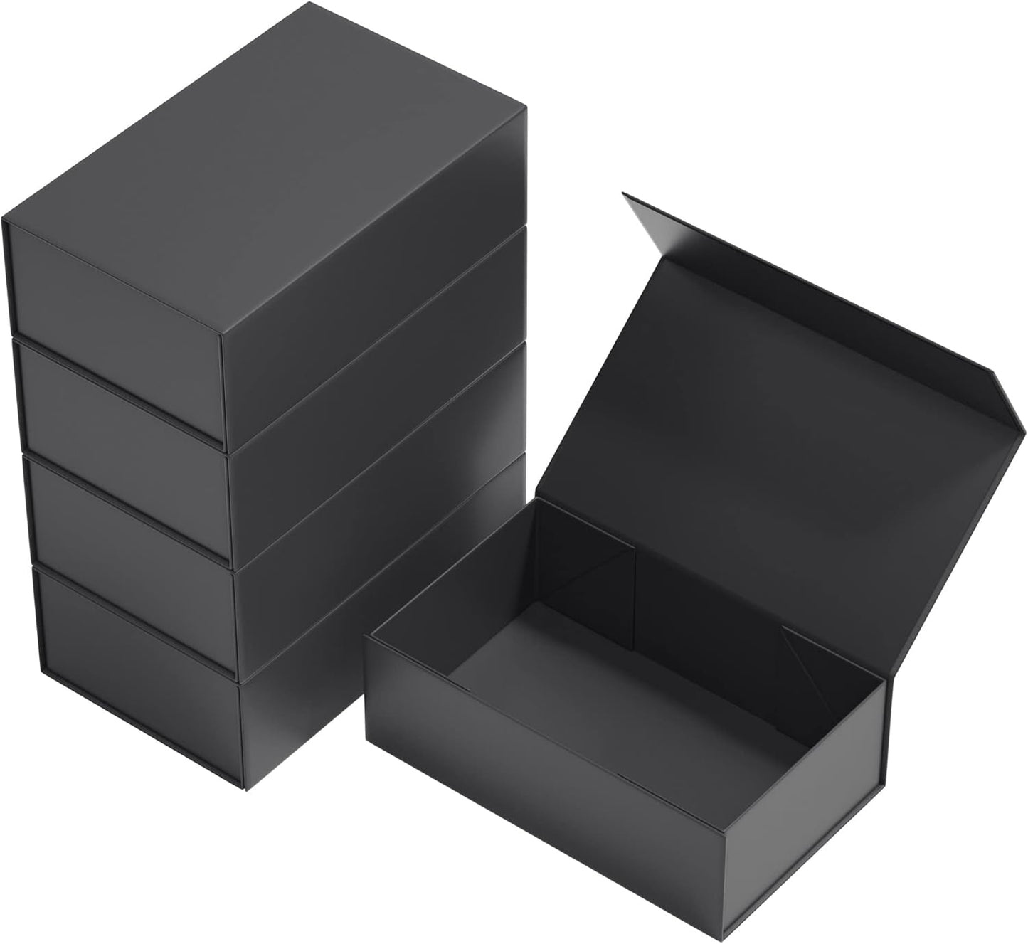 Gift Boxes Black with Magnetic Closure for Elegant Presenting