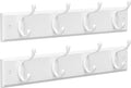 Wall-Mounted Coat Rack with 8 Dual Hooks - Tidy Entryway Solution