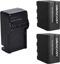 Dracast 2 Pack NP-F 6600mAh Battery and Wall Charger Kit - Reliable