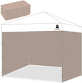 10x10 Pop Up Canopy Tent Sidewalls - 3 Piece Khaik Wall Set