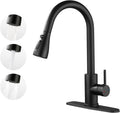 Kitchen Faucet with Pull Down Sprayer - Durable 304 Stainless Steel
