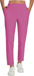 baleaf Womens Travel Pants Petite Ankle Stretch - Lightweight Comfort