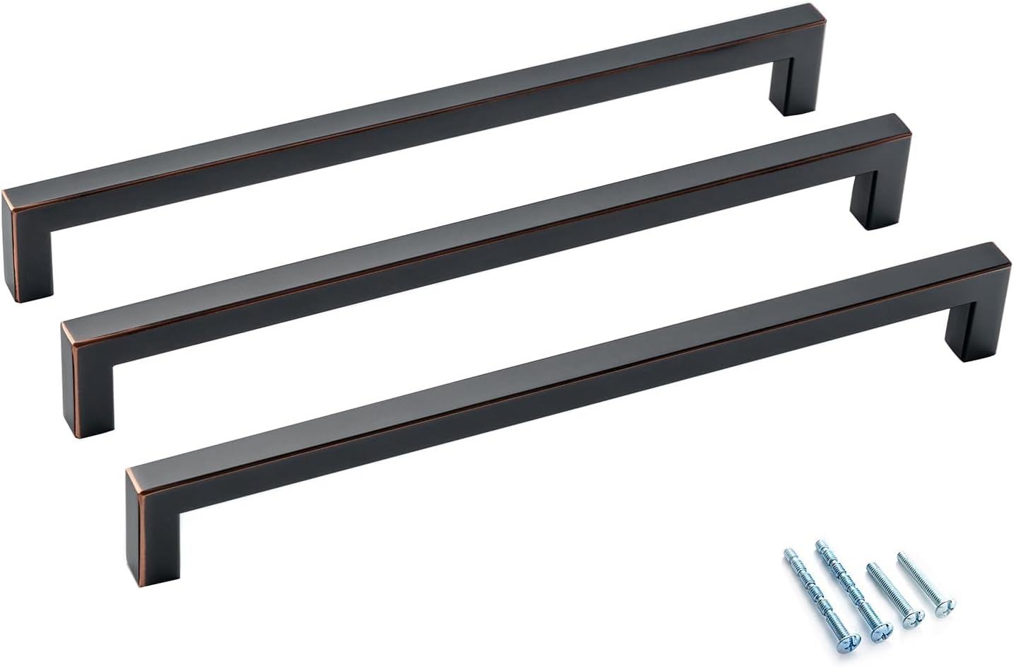 10 Pack Oil Rubbed Bronze Cabinet Pulls for Modern Kitchens