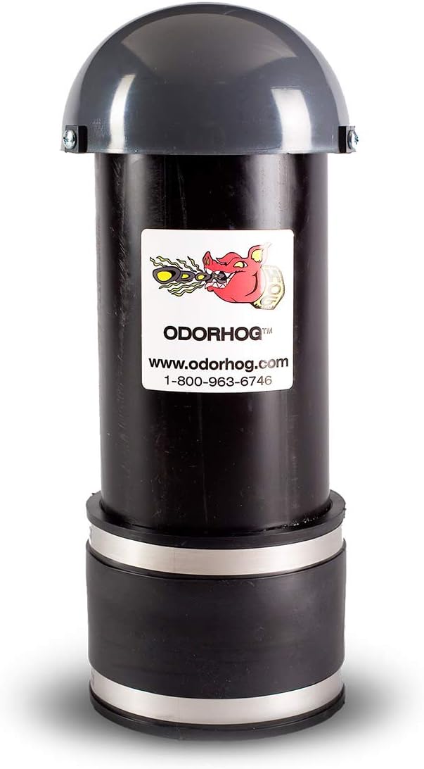 OdorHog Clamp On Vent Stack Pipe Filter Eliminates Odors