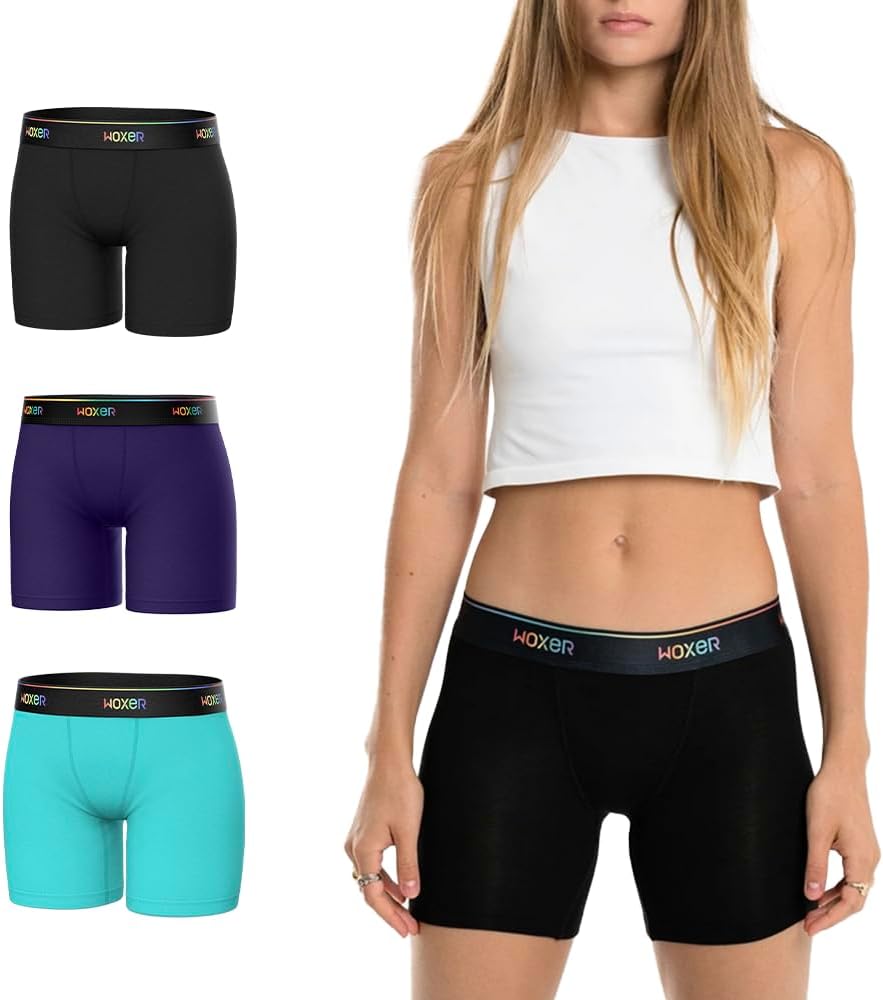 Woxer Womens Boxers - Baller 5in Boy Shorts for Comfort