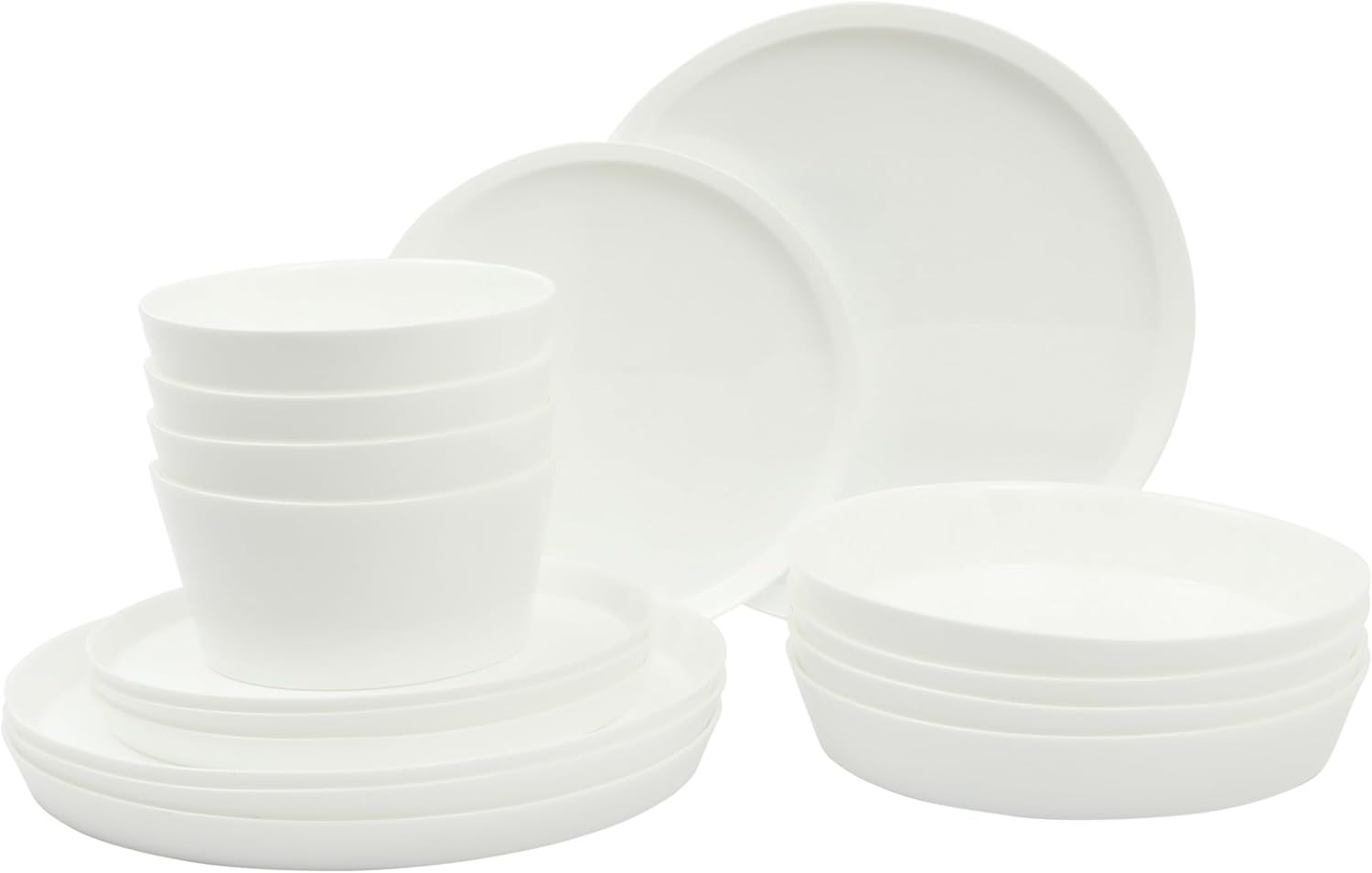Gibson Home Modern Opal 16 Piece Lightweight Dinnerware Set